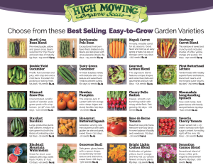 High Mowing Seeds Fundraiser